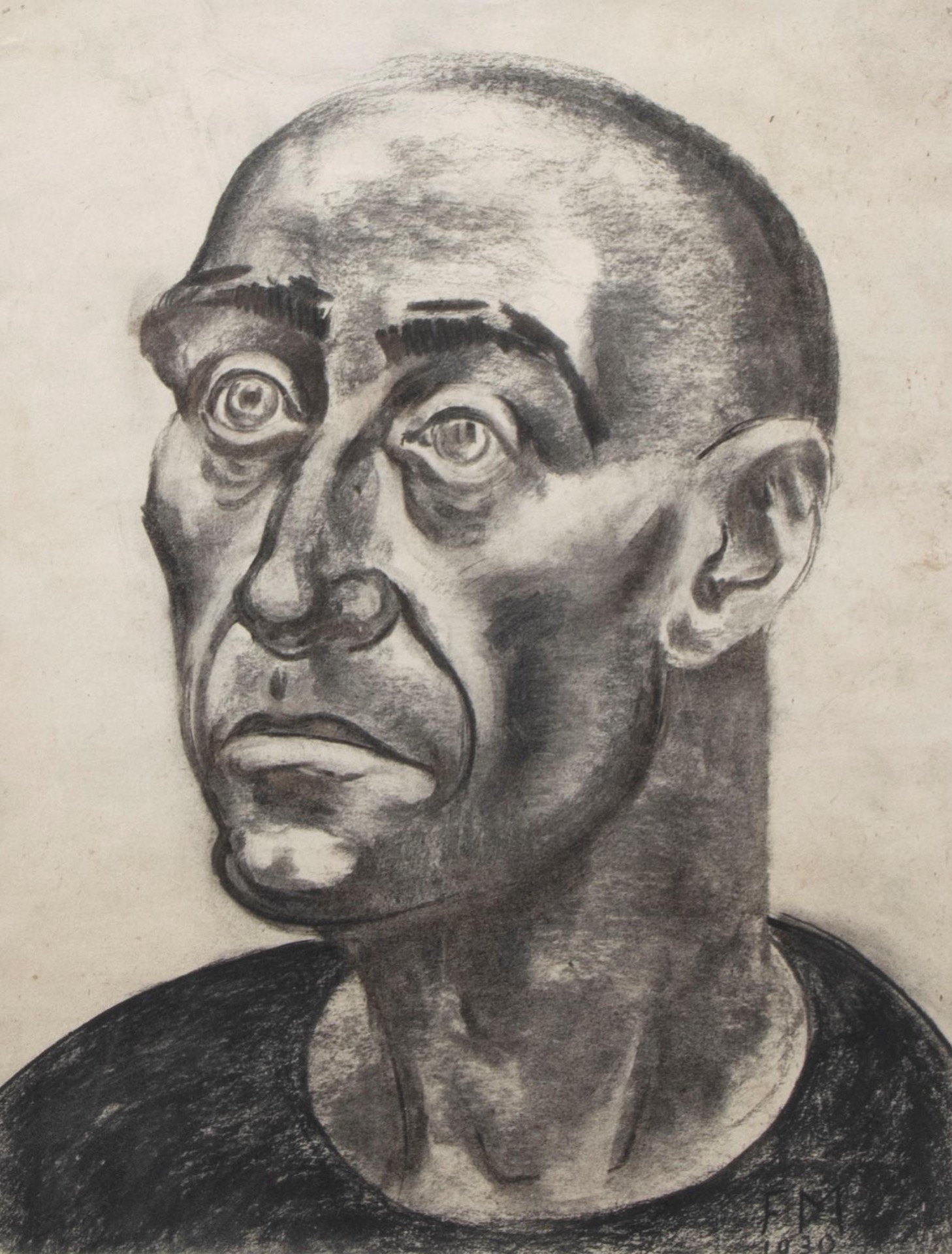 Frans Masereel (België, 1889-1972) | 'Portret van een man'