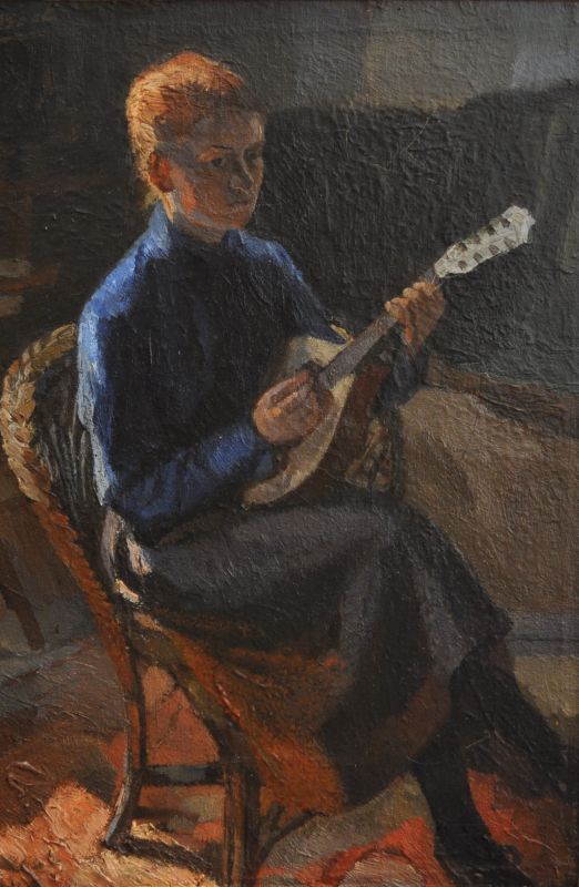 Henri Boot (1877-1963) | 'De mandolinespeelster'