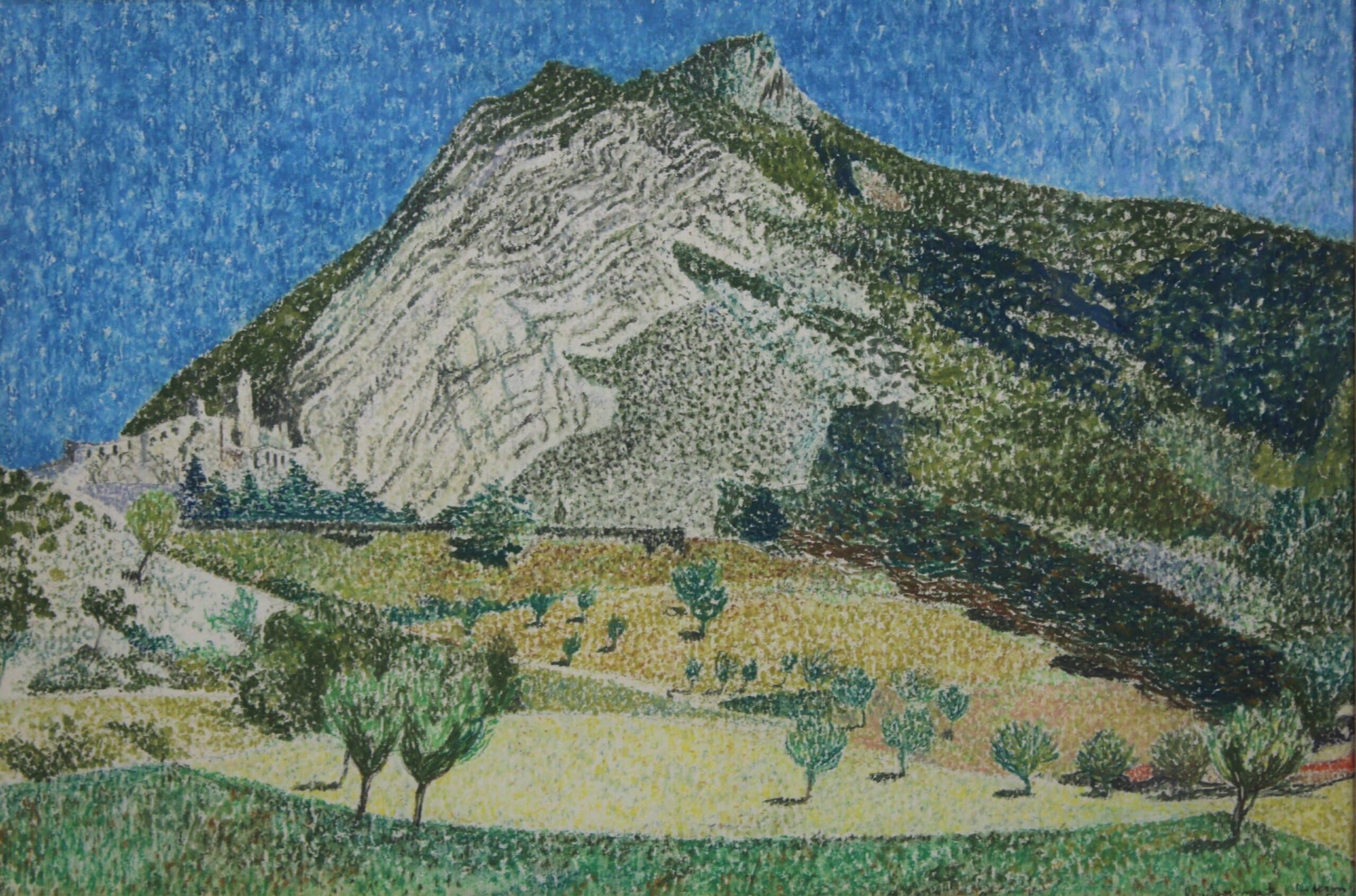 Louis Boermeester (1908-1992) | 'Berglandschap in Sisteron'